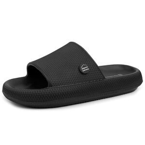 Alpine Swiss Omar Mens Slides Pillow Slippers Ultra Cushioned Cloud Slide Sandal